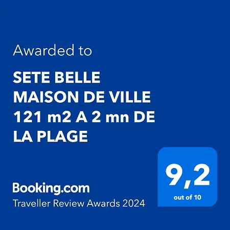Sete Belle Maison De Ville 121 M2 A 2 Mn De La Plage Et Spa